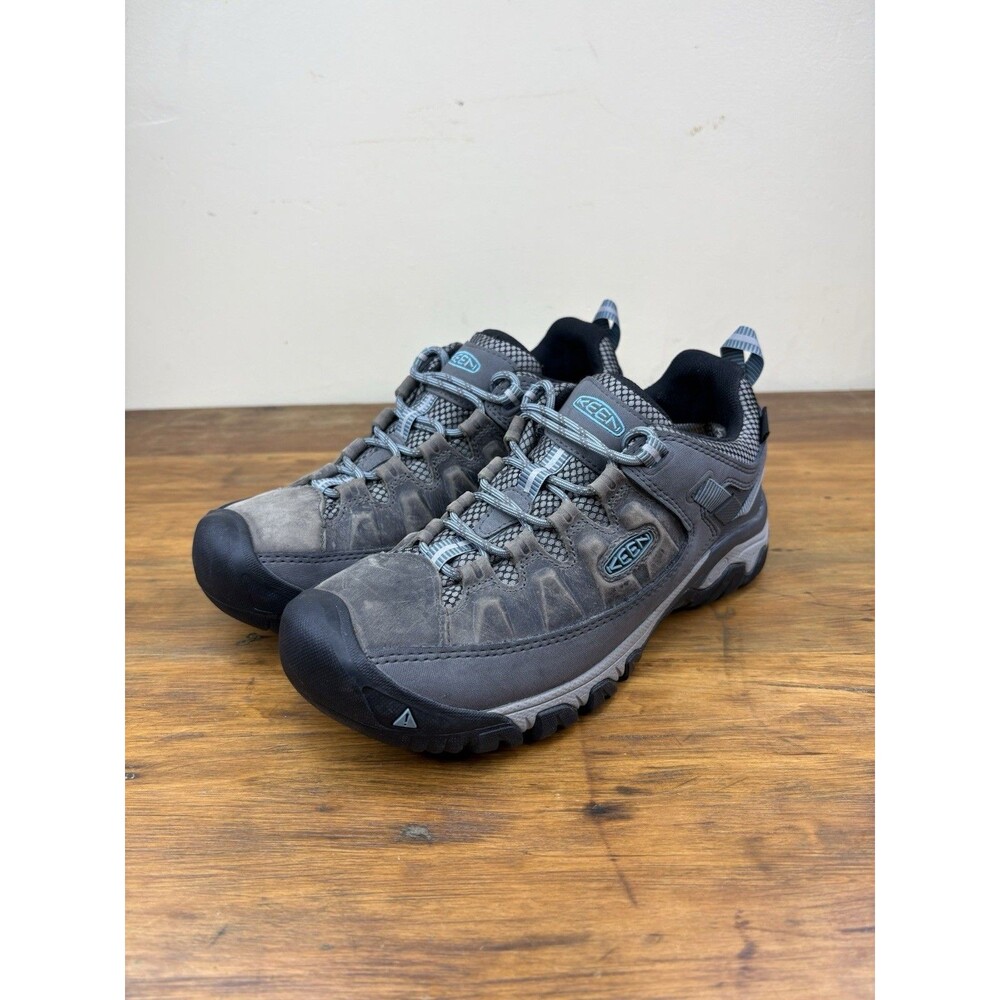 Keen Targhee III WP Size 8.5 Hiking Shoes Women's Magnet/Atlantic Blue #1023038 - Picture 4 of 16